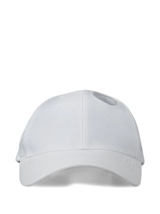 Kanghyuk cut out-detail cap - men - Polyester - One Size - White