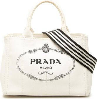 Prada Pre-owned Prada Small Canvas Canapa Logo Tote Ladies A9CS0BYYS0NTLV23