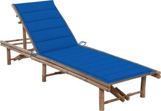 vidaXL Vidaxl - Tumbona De Jard&iacute;n Con Coj&iacute;n Bamb&uacute;