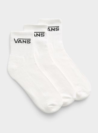 Vans Womens Contrast logo classic ankle socks 3-pack