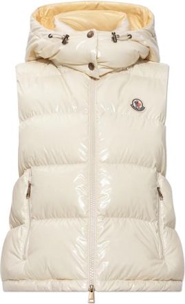 Moncler Niverolle Down Gilet - Dames - Bodywarmers - Geel - M - Nylon - Jassen