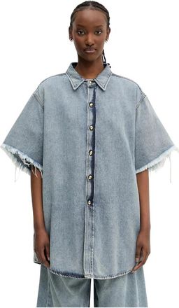Darkpark Tina Denim Shirt - Dames - Spijkeroverhemden - Blauw - XS - Denim - Overhemden