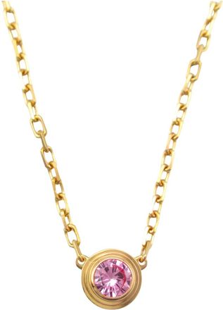 Cartier DAmour Pink Sapphire Gold Necklace