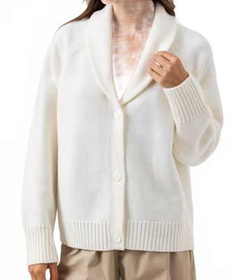 Sundays Pb Cardigan With Shawl Collar In White
