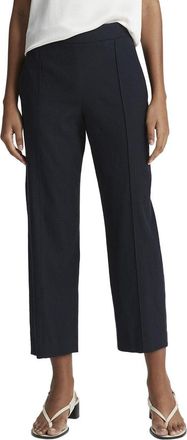 Vince Mid Rise Tapered Pull-On Linen-Blend Pant