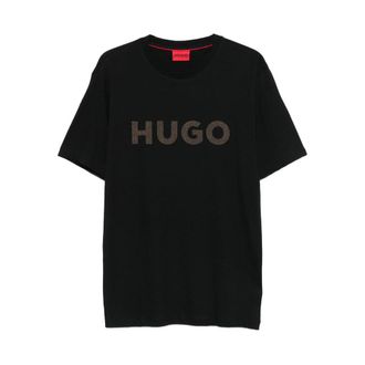HUGO BOSS T Shirt Nero-Uomo