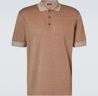 Ermenegildo Zegna Cotton and silk polo shirt