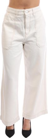 HUGO BOSS Dames Boss Marlene High Rise Jeans in Naturel