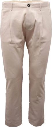 Nine In The Morning Fold Man Broek in Room - Heren - Chinos - Wit - S - Katoen - Broeken