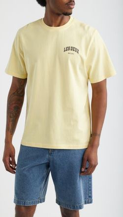 Les Deux Brady Hoop Graphic T-Shirt in Pale Banana Yellow at Nordstrom, Size Xx-Large
