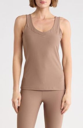 Yogalicious WonderLink Sora V-Neck Tank in Tiramisu at Nordstrom Rack, Size X-Small