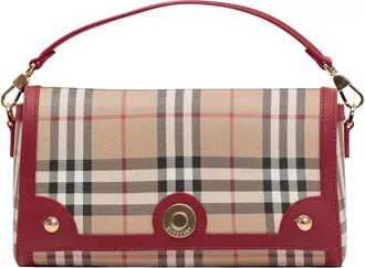 Burberry Beige Check Small Crossbody Bag