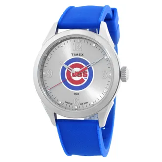 Timex Athena Chicago Cubs Quartz Silver Dial Ladies Watch TWZBCUBWMYZ