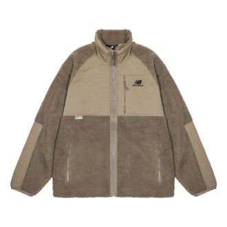 New Balance Lifestyle Cotton Warm Coat Asia Sizing Brown Beige AMJ23326-DRI