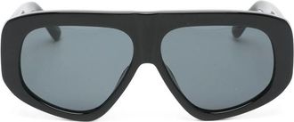 The Attico X Linda Farrow Milano Logo-detail Sunglasses