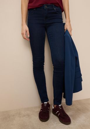 Tamaris Skinny-fit-Jeans TAMARIS, Damen, Gr. 34, N-Gr, blau (rinsed washe), Denim/Jeans, Obermaterial: 74% Baumwolle, 24% Polyester, 2% Elasthan, skinny fit l
