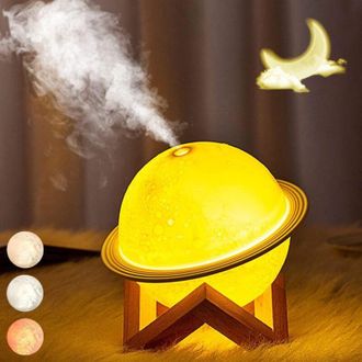 OEM Humidificador De Aromaterapia Con Tres Modos: Niebla Y Luz De Luna, Conexi&oacute;n Usb, Apagado Autom&aacute;tico Para Uso Dom&eacute;stico - Crezuo