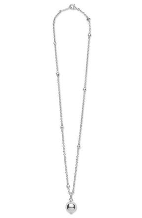 Lagos Caviar Bubbly Ball Pendant Necklace in Silver at Nordstrom