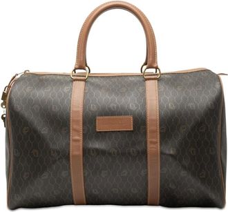 Dior Pre-owned Weekend Bags, female, Black, Size: ONE SIZE Pre-owned Printed Duffel Bag