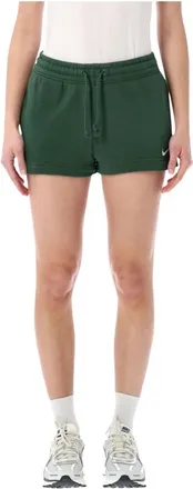 Nike Club Fleece Shorts - Dames - Korte sportbroeken - Groen - XS - Katoen - Fitness