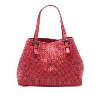 Bottega Veneta Pre-owned Tote Bags, female, Red, Size: ONE SIZE Pre-owned Cesta Tote Bag