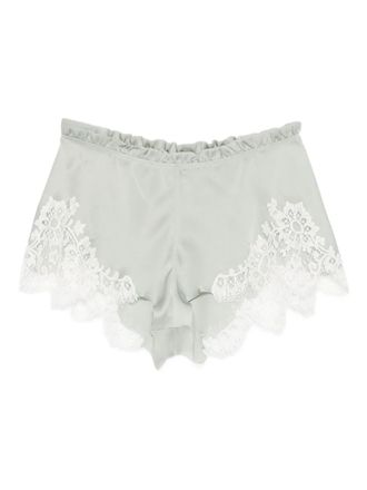 Carine Gilson lace-detail shorts - Green