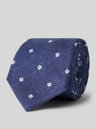 Gierremilano Seidenkrawatte aus reiner Seide mit Logo-Patch (7,5 cm) in Marine, Gr&ouml;&szlig;e 1