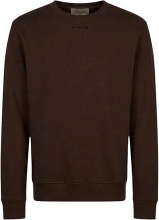 John Richmond Gezellige sweater - Heren - Sweatshirts - Bruin - S - Katoen - Hoodies & sweatvesten