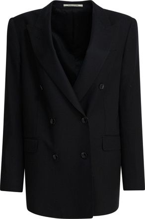 Tagliatore Womens Black Cupro Jacket - Size EU 40 (Womens)