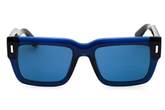 Calvin Klein CK23538S Rectangular Acetate Sunglasses - Blue
