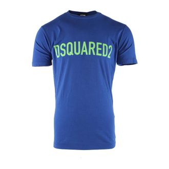 Dsquared2 T-Shirts, male, Blue, Size: S Cotton T-shirt