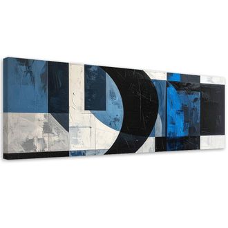 Feeby Impresi&oacute;n De Imagen, Abstracci&oacute;n Moderna Textura Azul, 120x40