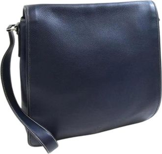 Gucci Pre-owned Vintage Schoudertas - Heren - Vintage Schoudertas - Blauw - ONE Size - Leer - Vintage