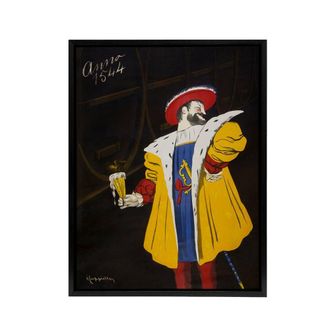 Artery8 Vintage Fort Carre Beer Advert Framed Canvas Wall Art Print Cappiello | Size: W24 x H32