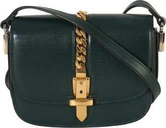 Gucci Green Leather Mini Sylvie 1969 Bag (Authentic Pre-Loved)
