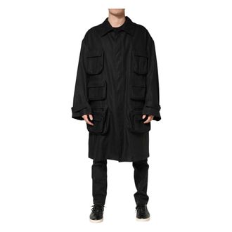 Dolce & Gabbana Coats - Heren - Trenchcoats - Zwart - 2XL - Jassen