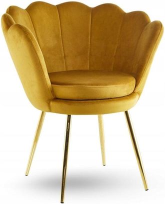 OEM Sill&oacute;n Curru De Terciopelo Sobre Estructura Dorada Soft Shell Para El Sal&oacute;n