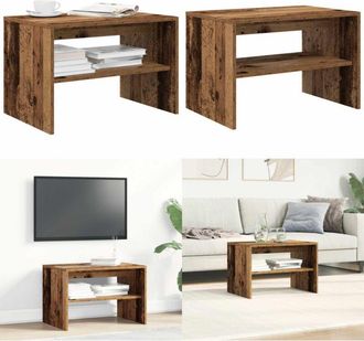vidaXL Mobile TV Legno Antico 60x40x40 cm in Legno Multistrato - Mobile TV - Tavolino da caff&egrave;
