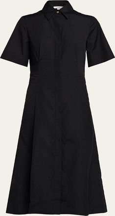 Vince Short-Sleeve Midi Shirtdress
