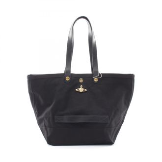 Vivienne Westwood UTILITY SMALL SHOPPER Canvas Leather Tote Bag