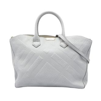 Burberry Pre-owned Dewsbury Tote Bag - Dames - Vintage Shopper - Grijs - ONE Size - Leer - Vintage