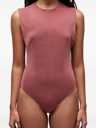 Osklen round-neck bodysuit - women - Polyester/Modal - G - Red