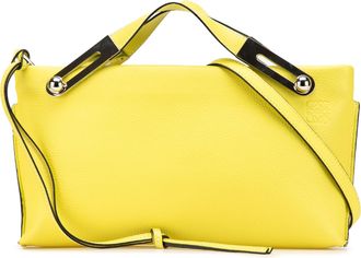 Loewe Pre-owned Womens Gate Pocket Small Messenger Bag - Yellow Leather - One Size