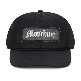 Moschino Cap with logo - male - Moschino - Hats & Caps - Black - ONE SIZE - Accessories