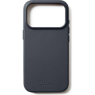 Mujjo Full Leather Case for iPhone 17 Pro in Basalt Blue at Nordstrom
