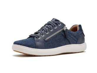 Clarks Nalle Zen Womens Shoes Dark Denim Textile : 7.5 B - Medium, Suede/Synthetic