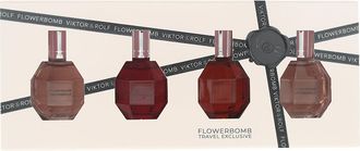 Viktor & Rolf Womens Flowerbomb Gift Set Eau de Parfum 4 x 7ml - Peach - One Size