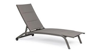 Outdoor Living Tumbona aluminio ruedas gris paloma