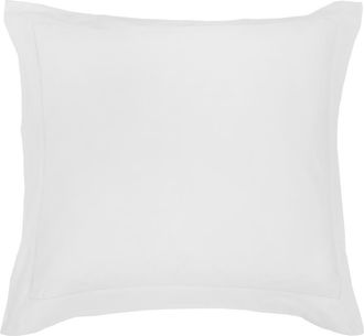 Pom Pom at Home Classico Cotton Sateen Euro Pillow Sham in White at Nordstrom