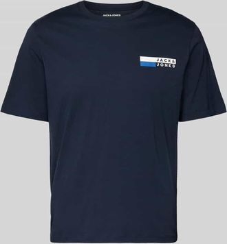 Jack & Jones Jack & Jones T-Shirt mit Label-Print Modell CORP in Royal, Größe XXL